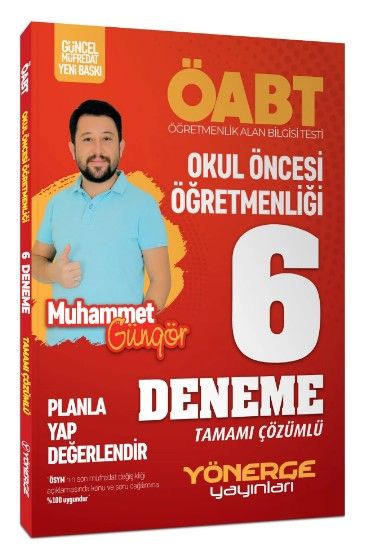 Yönerge Yayınları ÖABT Okul Öncesi Öğretmenliği Çözümlü 6 Deneme