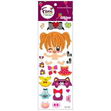 Face Bebek Giydirme Sticker Seti FC-129