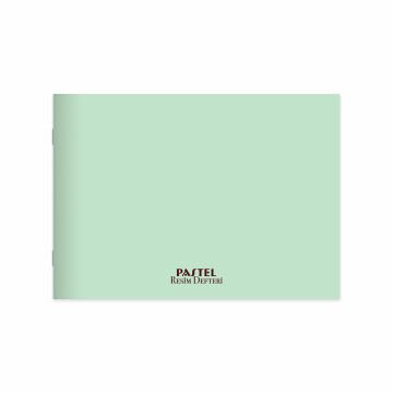 Keskin Color Tel Dikişli Pastel Yeşil Plastik Kapak 24 Yaprak 25*35 Resim Defteri