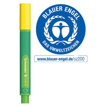 Schneider Link It 1.0 mm Sarı Mini Fineliner Kalem