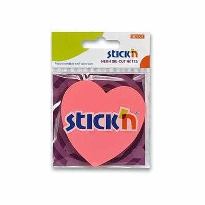 Gıpta Stickn Açık Pembe Kalp 50 Yaprak 70*70 Yapışkanlı Not Kağıdı