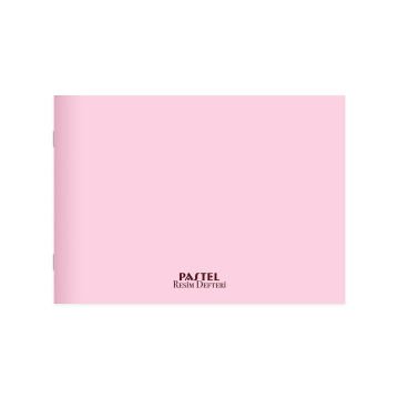 Keskin Color Tel Dikişli Pastel Pembe Plastik Kapak 24 Yaprak 25*35 Resim Defteri