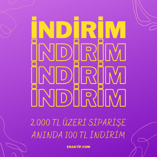 2.000 TL'ye 100 TL İndirim !