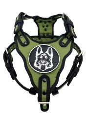 Haki K9 Alman Kurdu Köpek Göğüs Tasması
