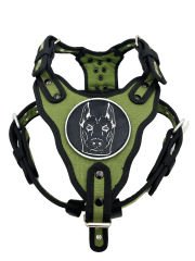 Haki Doberman Köpek Göğüs Tasması