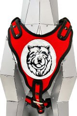 Kırmızı Chow Chow Çin Aslanı Köpek Göğüs Tasması