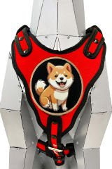 Kırmızı Shiba Inu Köpek Göğüs Tasması