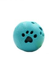 Mavi Pati Desenli Sesli Premium Köpek Oyun Topu