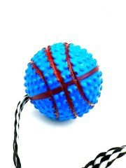 Basketbol Topu Modelli Zilli İpli Köpek Eğitim Topu Oyuncağı