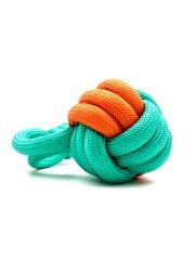 Düğümlü Dayanıklı Diş İpli Köpek Eğitim Topu Oyuncağı