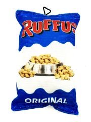 Ruffus Cips Şeklinde Sesli Hışırtılı Peluş Cips Köpek Oyuncağı