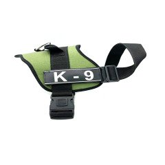 Haki Yeşil Klipsli K9 Köpek Göğüs Tasması
