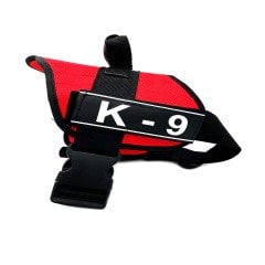 Kırmızı Sağlam Klipsli K9 Köpek Göğüs Tasması