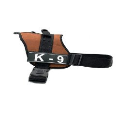 Kahverengi Klipsli K9 Köpek Göğüs Tasması Köpek Bel Tasması
