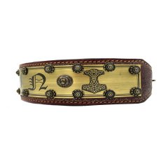 Mjolnir Odin Thor Deri Köpek Tasması