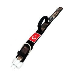 Çöl Kamuflaj Kulplu Taktik K9 Köpek Tasması