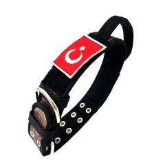 Çöl Kamuflaj Kulplu Taktik K9 Köpek Tasması