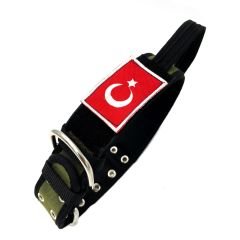 Haki Yeşil Kulplu Taktik K9 Köpek Tasması