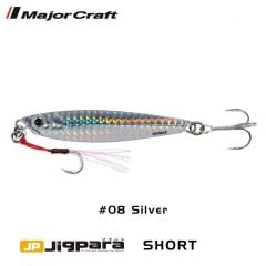 Major Craft Jigpara Short Jig JPS-80gr 95mm #08 Silver