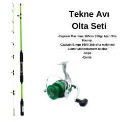 Captain Maximus 165cm 150gr atar + Captain Bingo 6000 3bb Tekne Seti