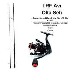 Captain Nemo 225cm 2-12gr + Captain Pulsar 2000 6+1bb LRF Seti