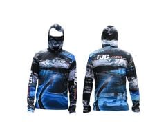 FJC HOOKS Dijital Baskılı Boyunluklu Kapşonlu Uzun Kollu Balıkçı Sweatshirt