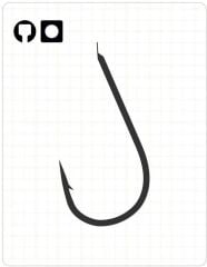 Fudo 1801 Chika 1/0 no. Black Nickel İğne