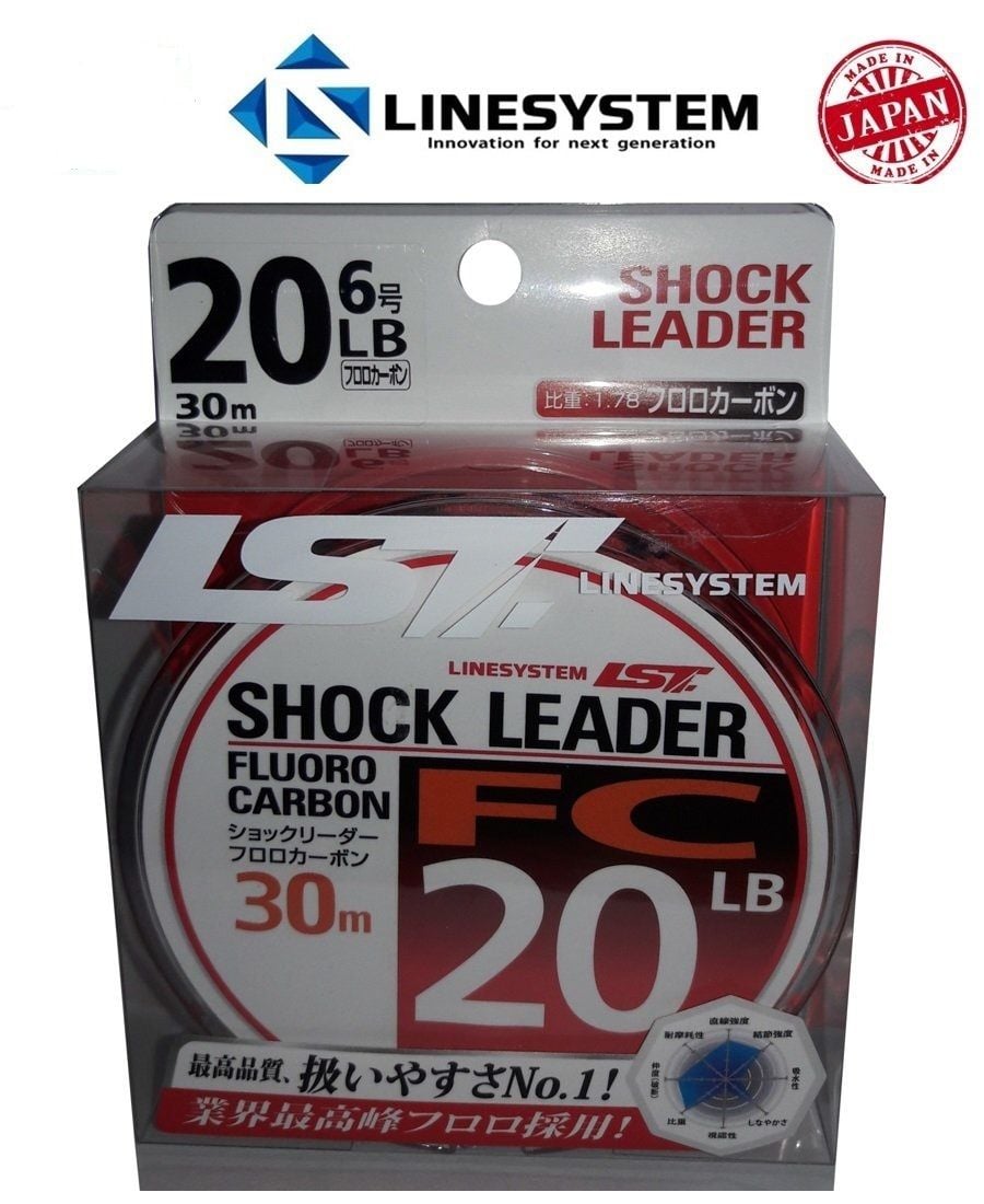 Linesystem Shock Leader FC 30mt. 20LB. 30 Mt.