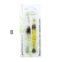 Captain 3063 Silikon Karides Takım 10cm Suni Yem 2'li Set