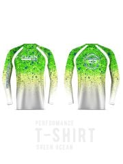 Fujin Performance T-Shirt Green Ocean