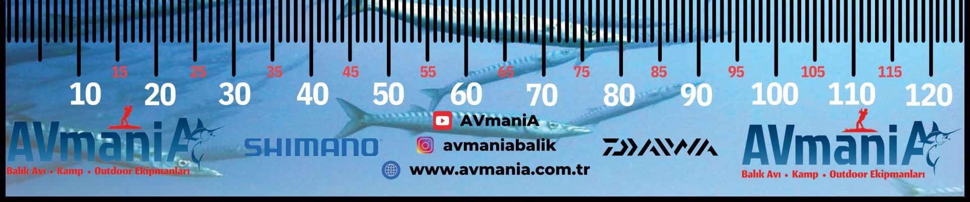 AVmaniA Balık Metresi 120CM