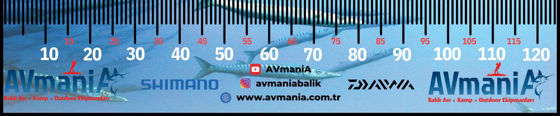 AVmaniA Balık Metresi 120CM