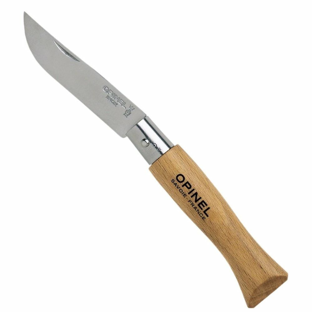 Opinel Inox 8 No Kayın Saplı Fleto Paslanmaz Çelik Çakı