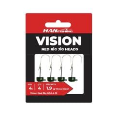 Hanfish Vision Ned Rig Moss Green Jighead