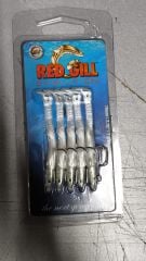 Red Gill 70mm 2 gr Silver White Silikon Yem
