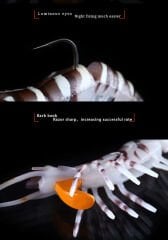NaniwaOsaka Shi Caridina Shrimp Silikon Karides 7.62CM 6.5GR
