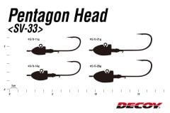 DECOY SV-33 Pentagon Head Jig Head