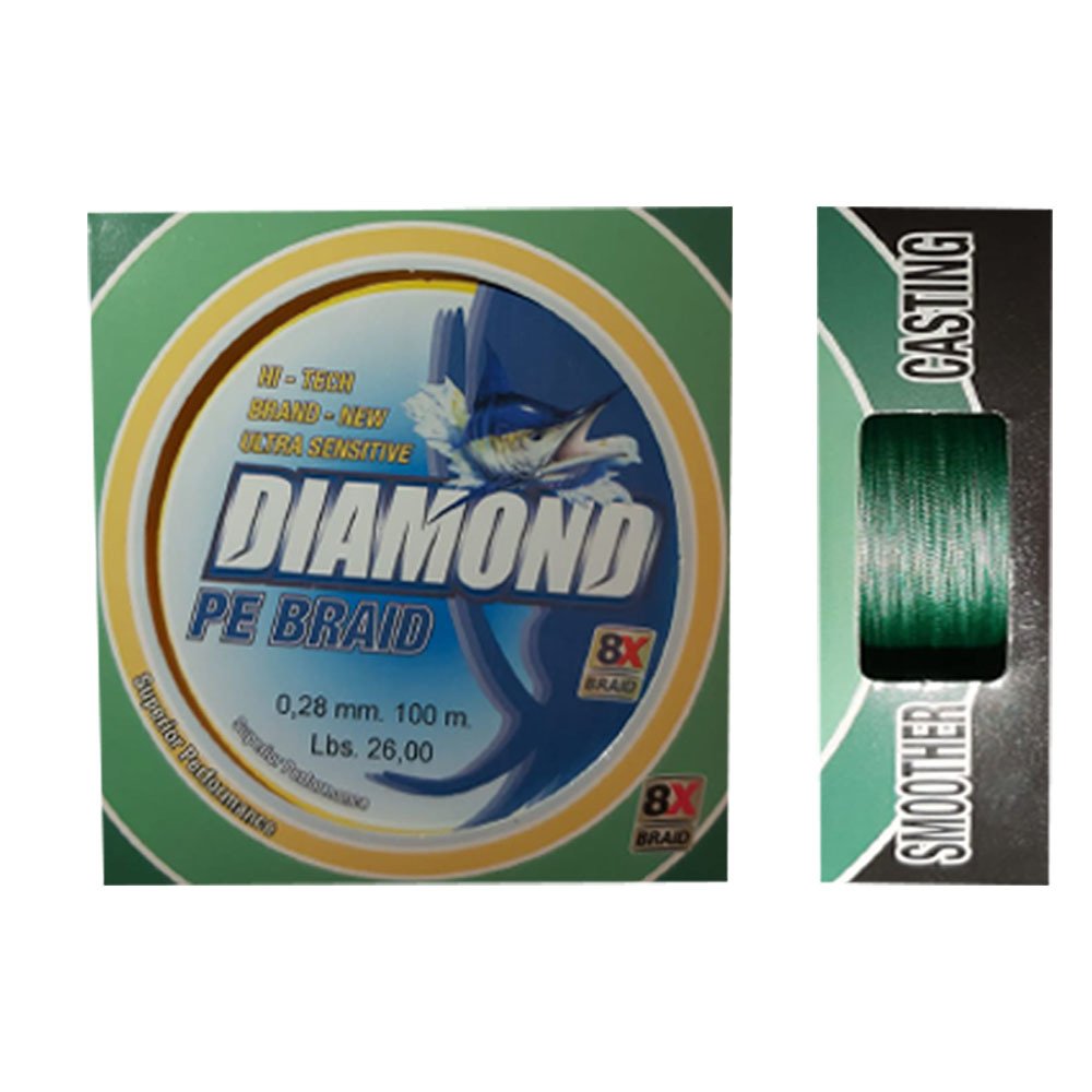 BAUER DIAMOND 8X PRE İP MİSİNA 100 MT 0,28MM