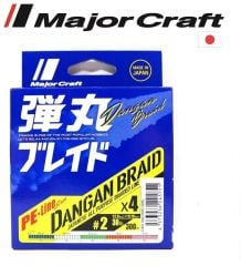MC Dangan Braid İp DB4 PE 2.0/0.19mm/30Lb/12.8kg/300 metre Multi