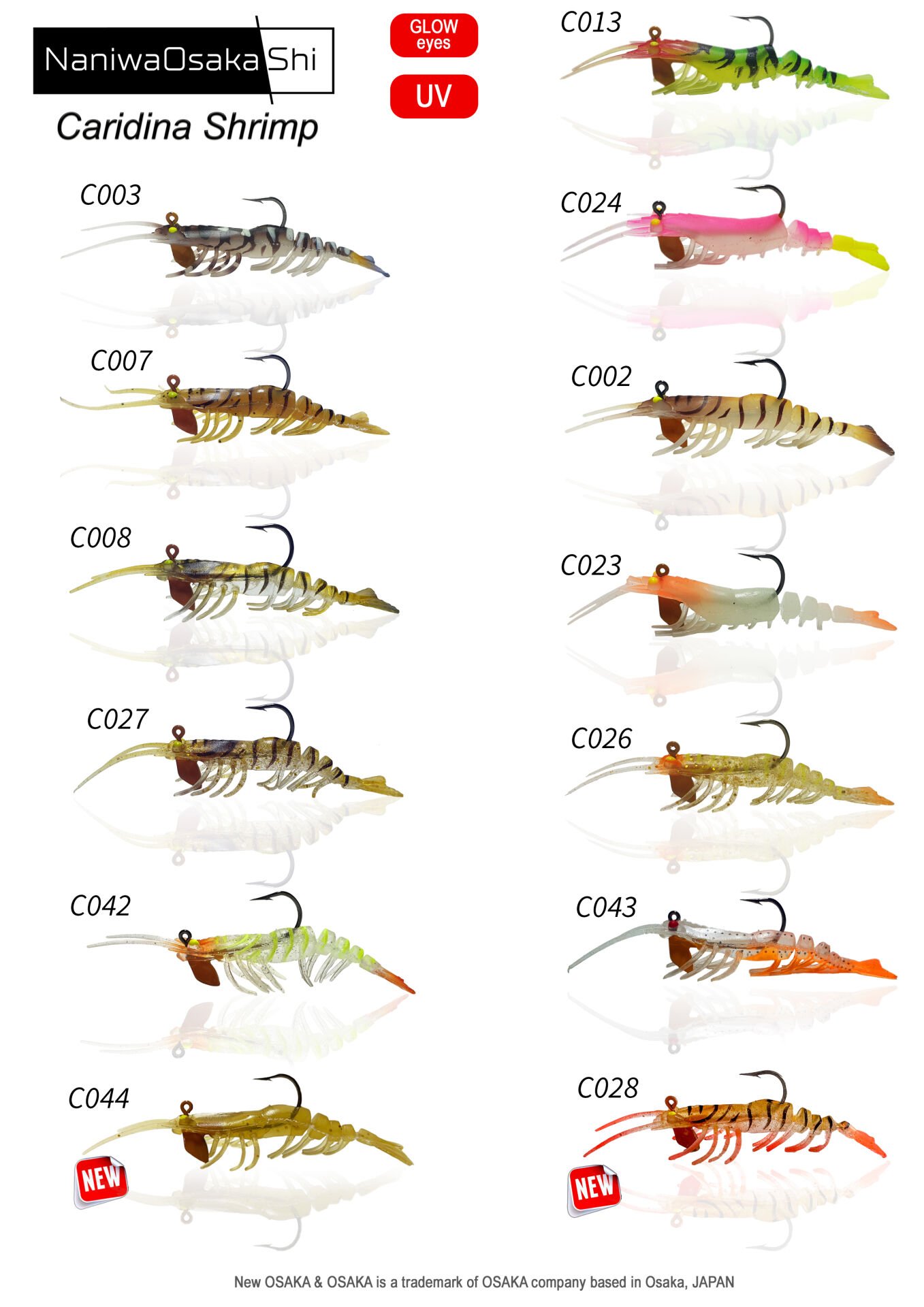 NaniwaOsaka Shi Caridina Shrimp karides 5cm 3,5gr  TPE Yumuşak Karides