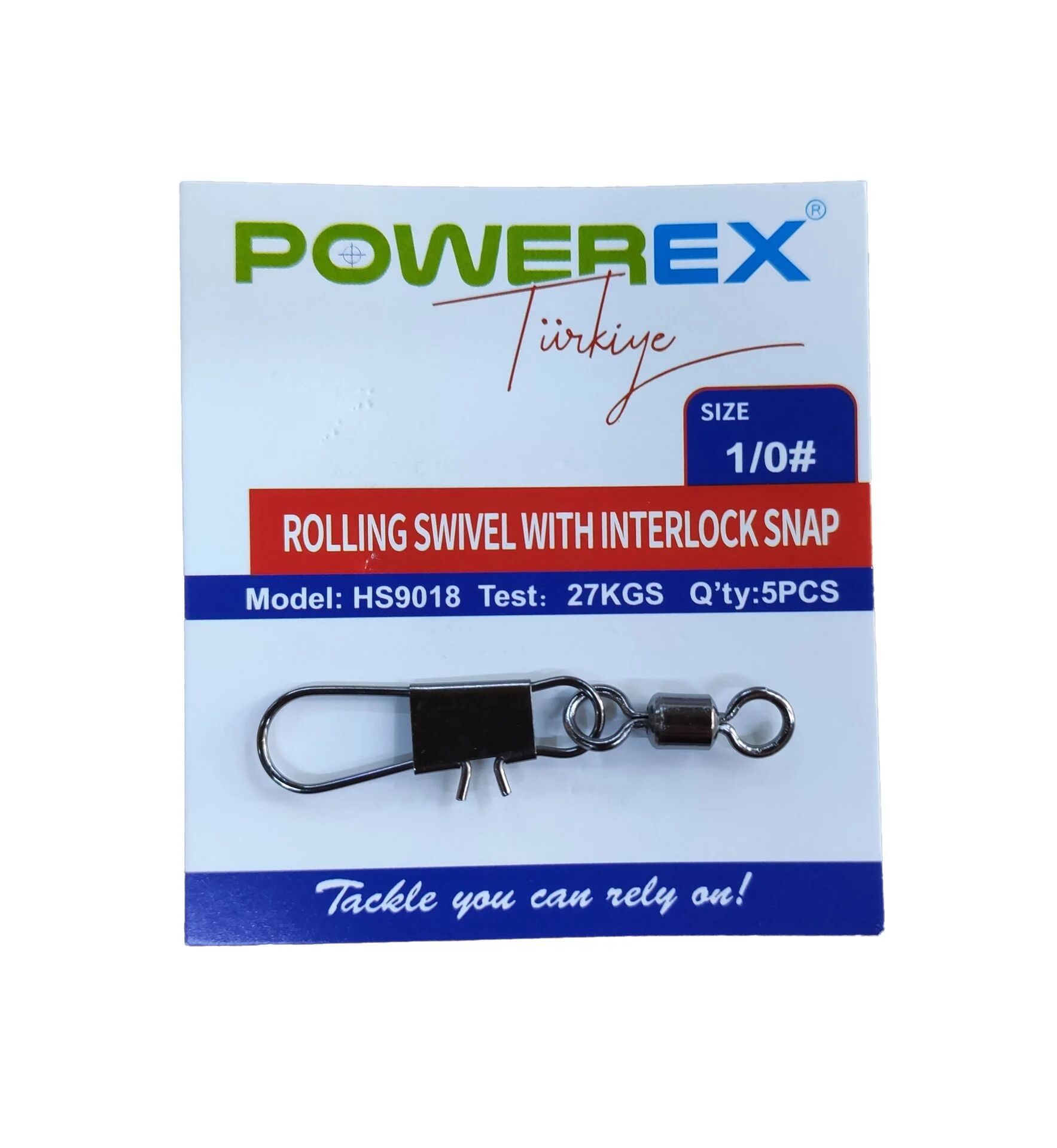 Powerex HS9018 1/0 No. Klipsli Bilyeli Fırdöndü 5li Paket