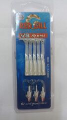 Red Gill V8 80mm 5,5gr Red White Silikon Yem