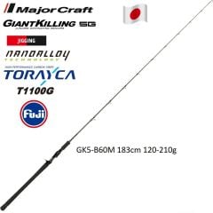 Major Craft Giant Killing New GK5-B60M Jigging Kamış 183cm 120-210g