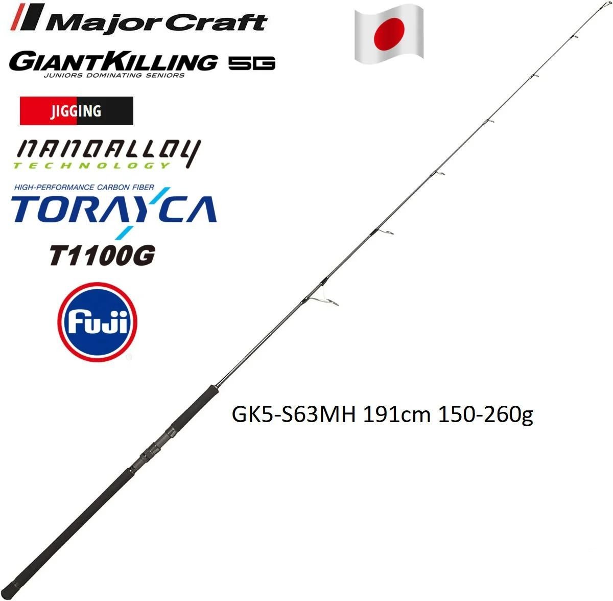 MC Giant Killing New GK5-S63MH Jigging Kamış Spin Model 191cm 150-260g