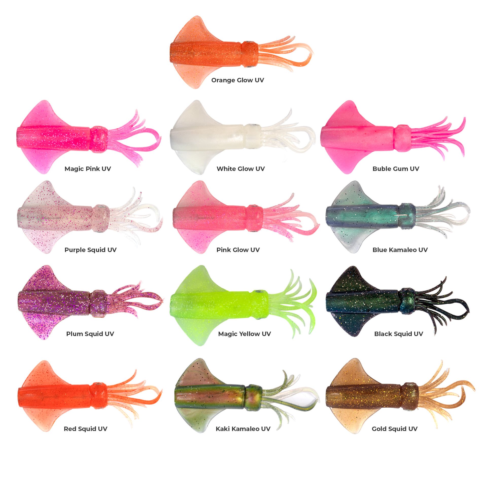 GT-Bio Kalamy Squid Silikon Yem Yedek Gövde ( 2 Adet )