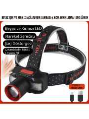 PS-2099 Hareket Sensörlü Şarjlı Kafa Lambası