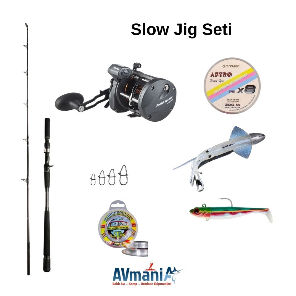 Slow Jig Yaparım Diyenlere Özel Kaliteli Olta Seti