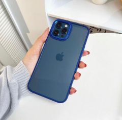 iPhone Kristal Şeffaf Kılıf - Mavi