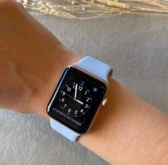 Apple Watch Silicon Kordon - Bebe Mavi