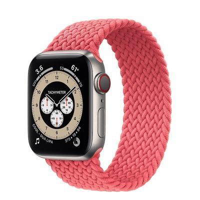 Apple Watch Solo Loop Örgü - Pembe Limonata
